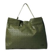 Geometrisk Flise Tote Taske