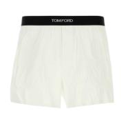 Hvid Stretch Poplin Boxershorts