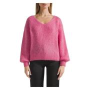 Luksuriøs Alpaka Uld Pullover Pink