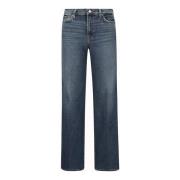 Stræk bomuld straight leg jeans