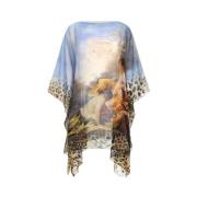 Wild Leda Silke Georgette Kaftan Tørklæde