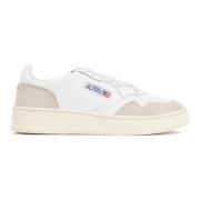 Hvide Ruskind Lave Sneakers