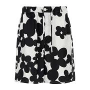 Silke Bermuda Shorts med Print