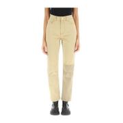 Patchwork Beige Jeans til kvinder