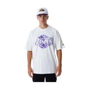 Hvid Lakers NBA Logo T-shirt