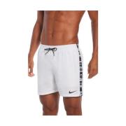 Hvid Logo Tape Volley Shorts