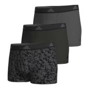 Aktive Flex Bomuld Sort Print Boxers