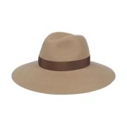 Brun Uld Fedora Hat