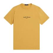 Broderet Logo Sennep T-shirt