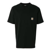 Sort Bomuld Logo T-shirt