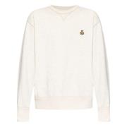 Beige Sweatshirt Mike GB Ecru