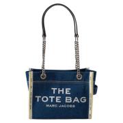 Denim Chain Small Tote Bag