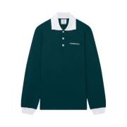 Grøn Polo Sweater Langærmet