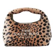 Cheetah Leather Mini Sack Bag