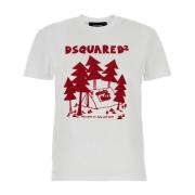 Klassisk Hvid Bomulds T-shirt