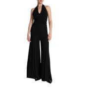 Lang Jersey Jumpsuit med Plisser