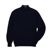 Merino Wool Zipped Polo Shirt