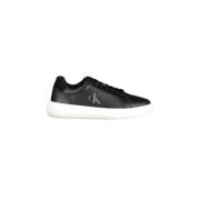 Sort Polyester Sneaker med Elegant Design