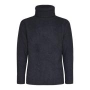 Kabelstrik Sweater Sort