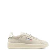 Beige Ruskind Lave Sneakers Dallas Stil