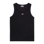 Tanktop med broderet D-patch