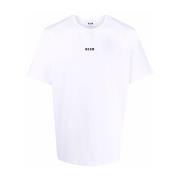 Herre Logo Print Hvid T-shirt