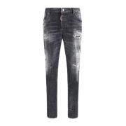 Vintage Skater Jeans med slidt effekt