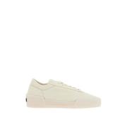 Beige Læder Minimalistiske Aerobics Sneakers