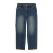 Vintage-vaskede Ballon Jeans