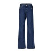 Klassiske bomuldsblandede straight leg jeans