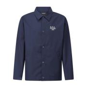 Logo Overshirt Klassisk Snap Button Skjorte