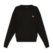 Sweatshirt med logo patch