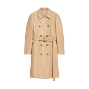 Luksus Læder Trench Coat