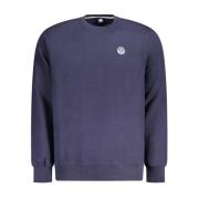 Blå Bomuld Crew Neck Sweater