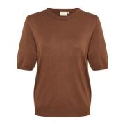 Kaffe Kalizza Short Sleeve Knit Strik 10507320 Soft Silt