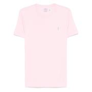 Broderet Slim Fit Bomuld T-shirt