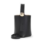 Sort Pebble Mini Bucket Taske