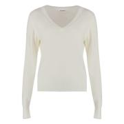 Ribbet Uld Kasjmir Sweater