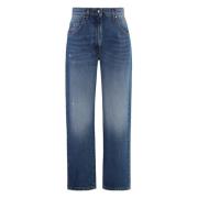 Stilfulde Cropped Jeans med Metal Detaljer