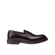 Herre læder Penny loafer | burgund -