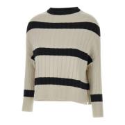 Angora Sweater Sort Ribstrik