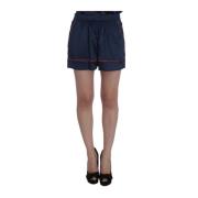 Elegant Silke Stretch Mini-Shorts