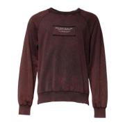 Brun Bomuld Logo Crew Neck Sweater