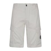 Cargo Bermuda Bukser i Satin Stretch