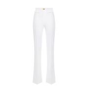 Ivory Stretch Crêpe Slim Fit Bukser