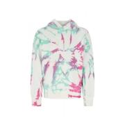 Tie-Dye Hoodie Sweatshirt med Logo Detalje