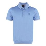 Bomuld Polo Shirt Ribbed Kanter