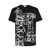 Maxi Print Bomuld Crew-Neck T-Shirt