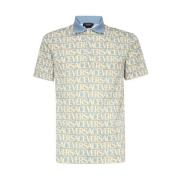 Logo Print Cotton Polo Shirt