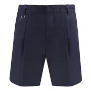 Linned Bermuda Shorts med Baglommer